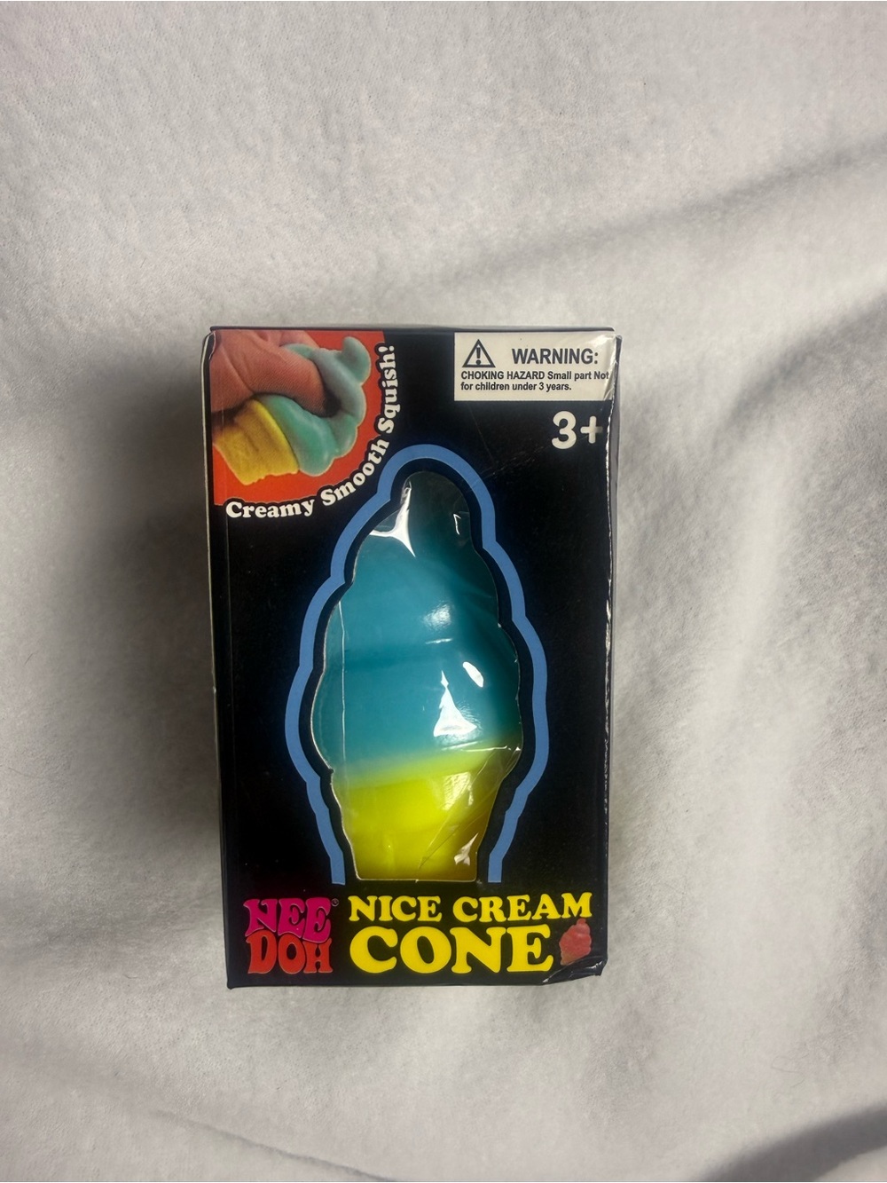 Nice Cream Cone Kids Toy - Blue & Yellow Squishy